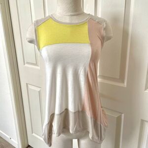 BCBG Aven  color block sleeveless top
